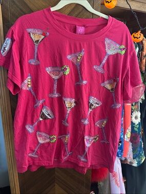 Women’s Queen of Sparkles Martini Tee